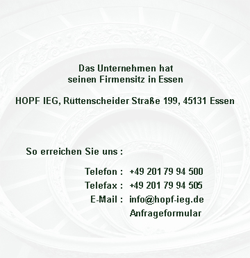 HOPF Immobilien Entwicklungs Gesellschaft, Der Kontakt