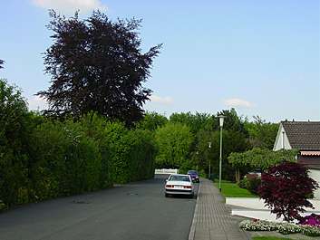 Das Grundstück Bahrenbergring und die Nachbarschaft