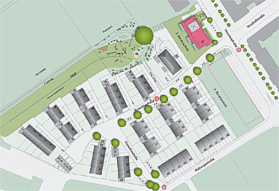 Gebietsplan Quartier 4 - Leben  ist hier, 2. Bauababschnitt, klicken lädt eine grosse Darstellung (373,06 KB) in ein separates Browserfenster