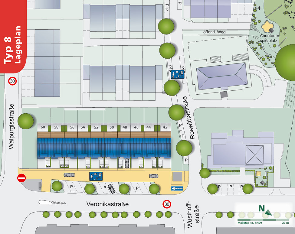 Gebietsplan Quartier 4 - Leben  ist hier, 3. Bauababschnitt