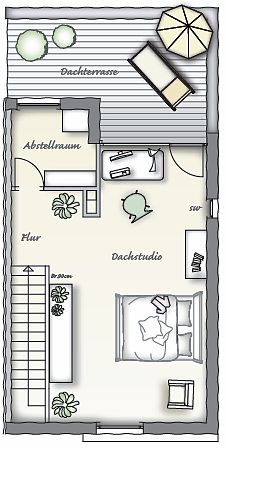 Grundriss Kubushaus Typ 5 2. Obergeschoss Basis