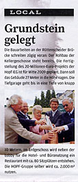 Artikel im RÜTTENSCHEID INFORMER MAGAZINE, September 2008 über RUE 199